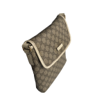 古驰 GG Supreme 系列帆布拼皮斜挎邮差包